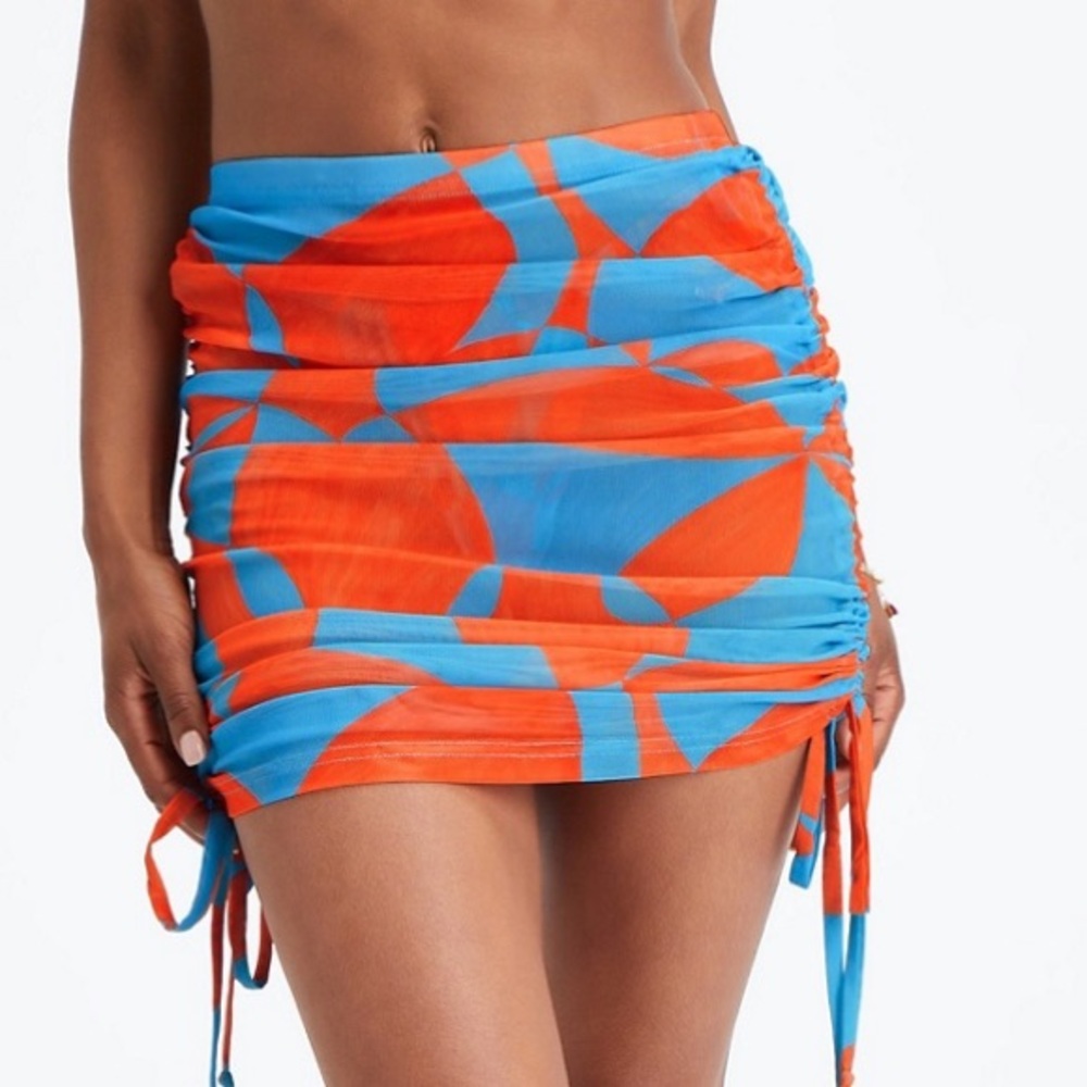 Fabletics swimwear mesh coverup skirt